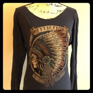 Affliction long sleeve top